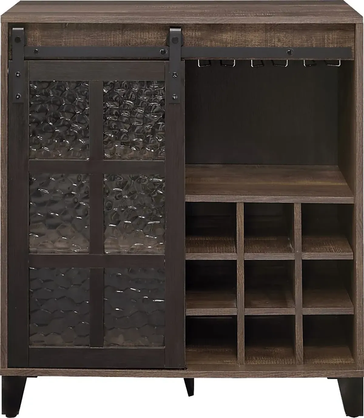 Vichenci Brown Wine Cabinet