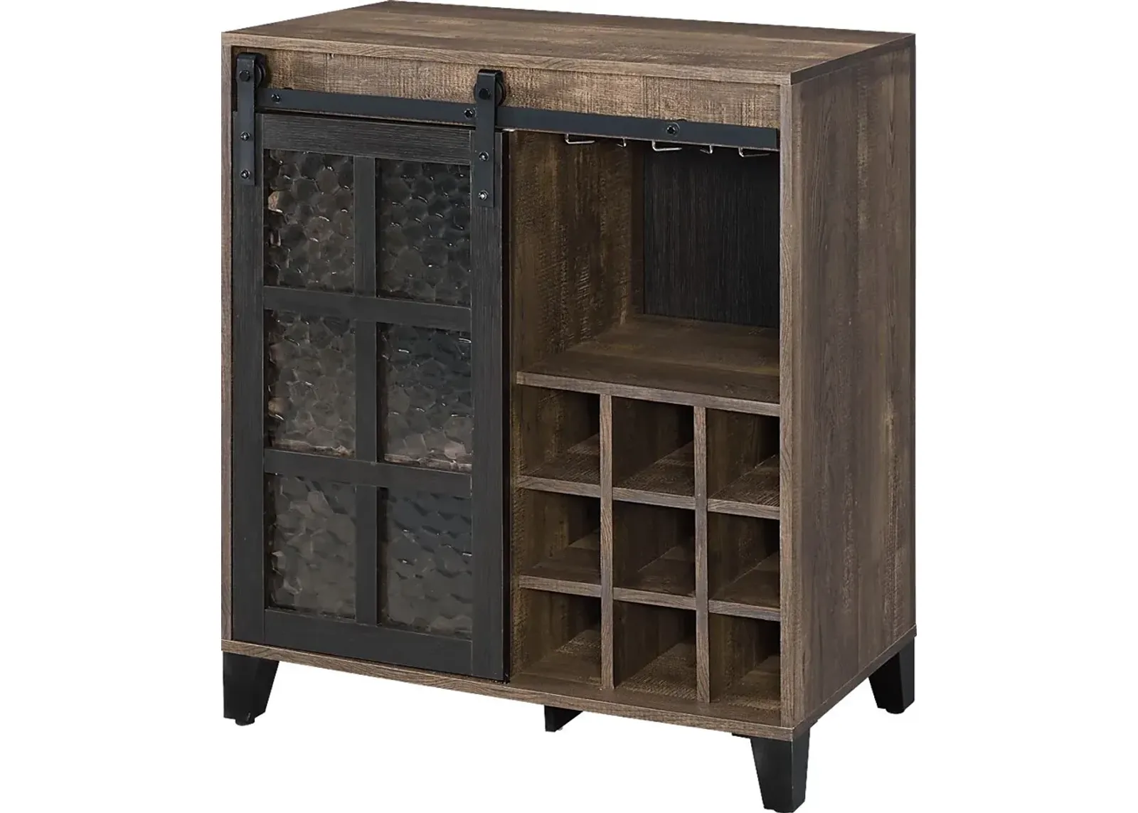 Vichenci Brown Wine Cabinet