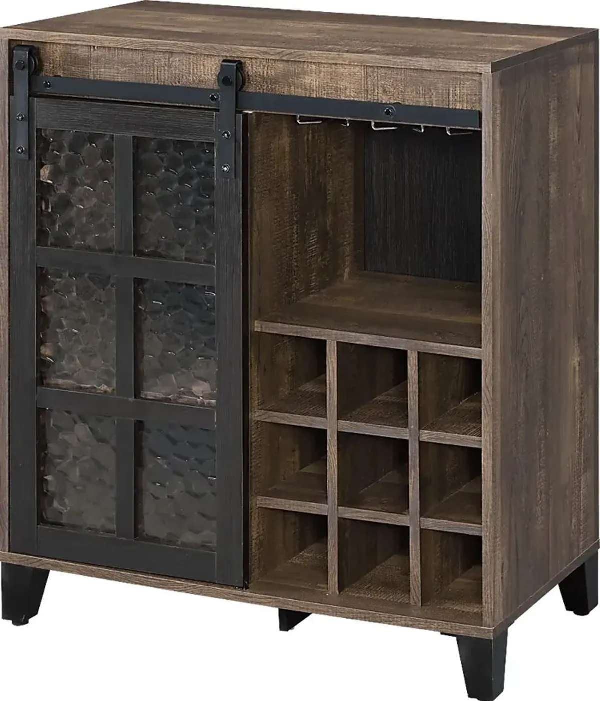 Vichenci Brown Wine Cabinet