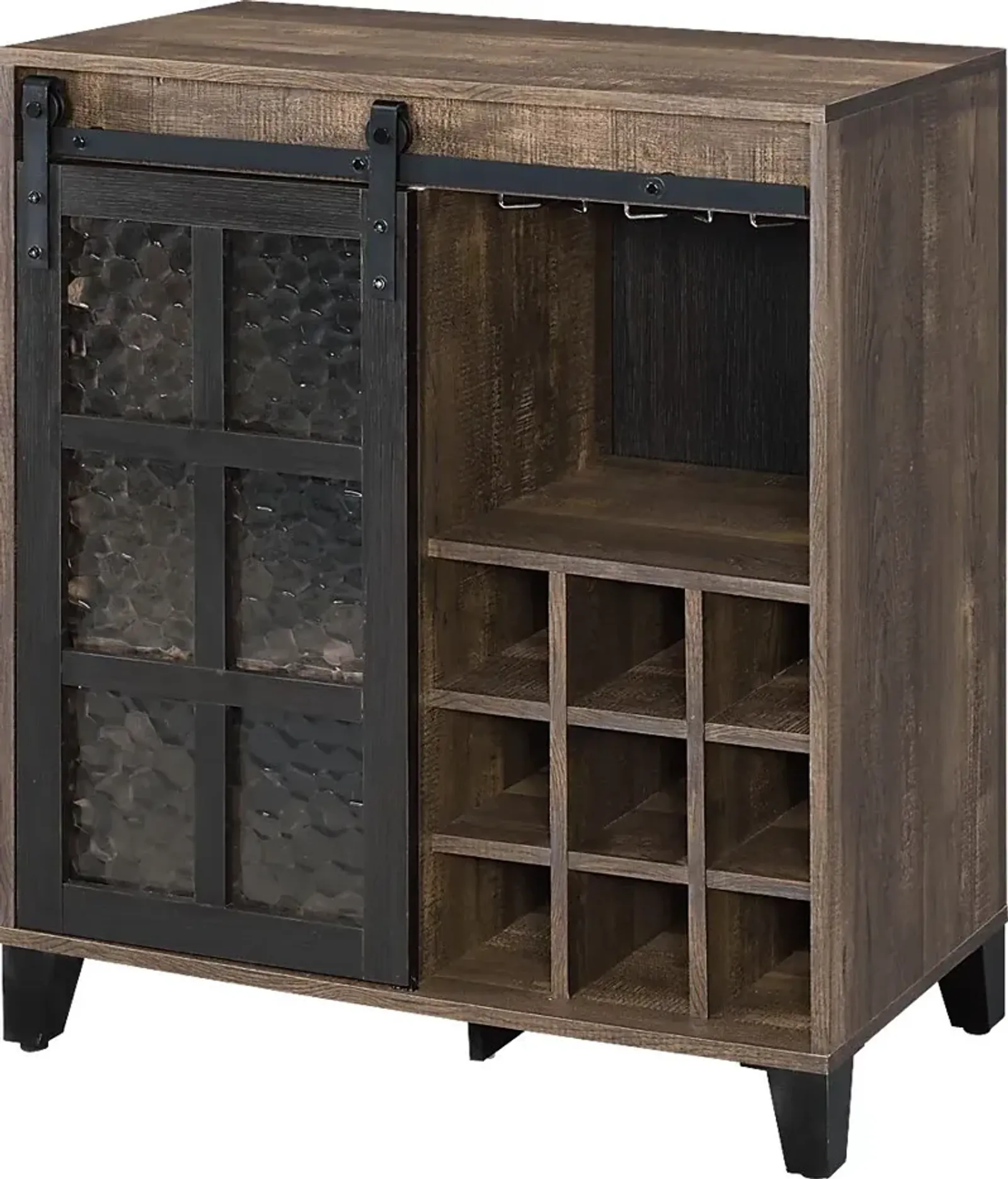 Vichenci Brown Wine Cabinet