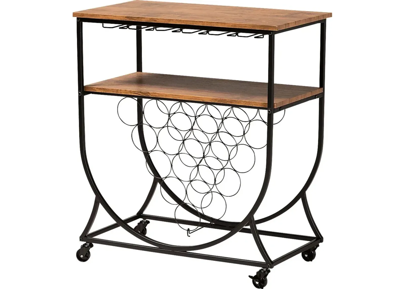 Shubel Walnut Bar Cart