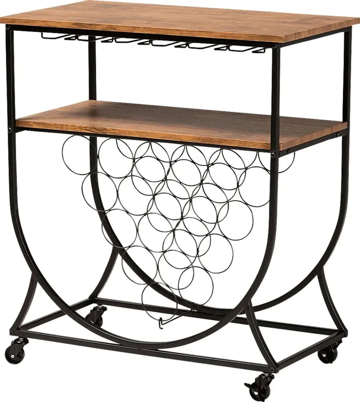 Shubel Walnut Bar Cart