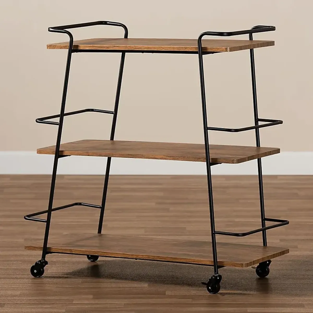 Tahyee Walnut Bar Cart