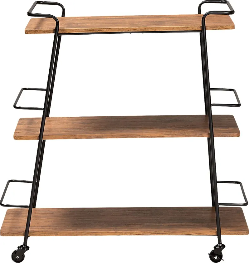 Tahyee Walnut Bar Cart