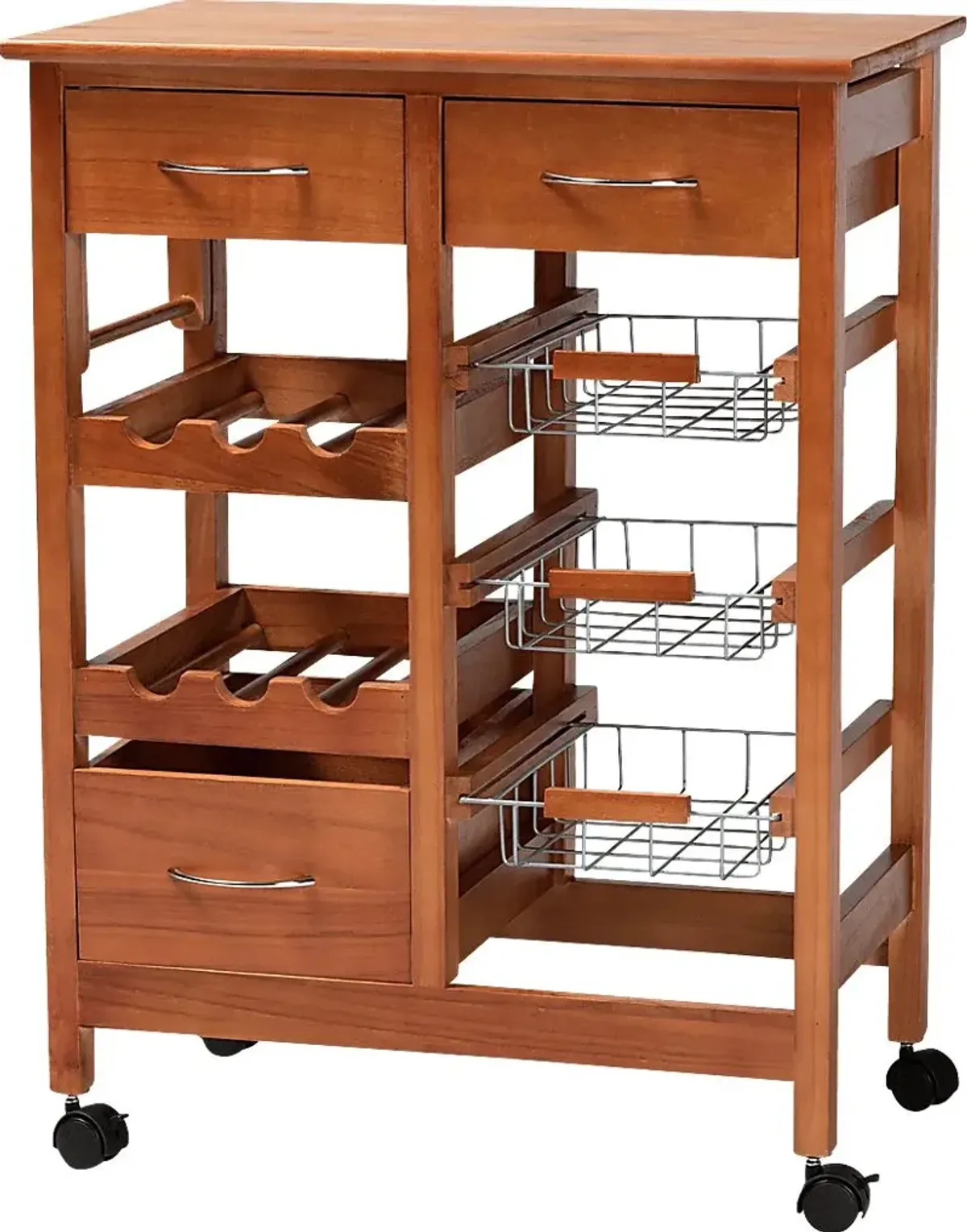 Hesser Oak Bar Cart