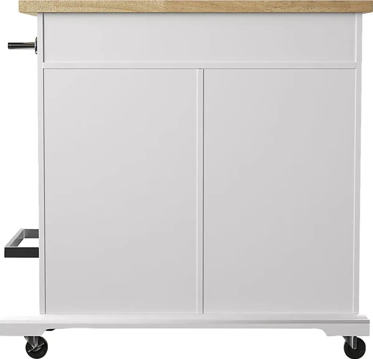 Deblyn White Kitchen Cart