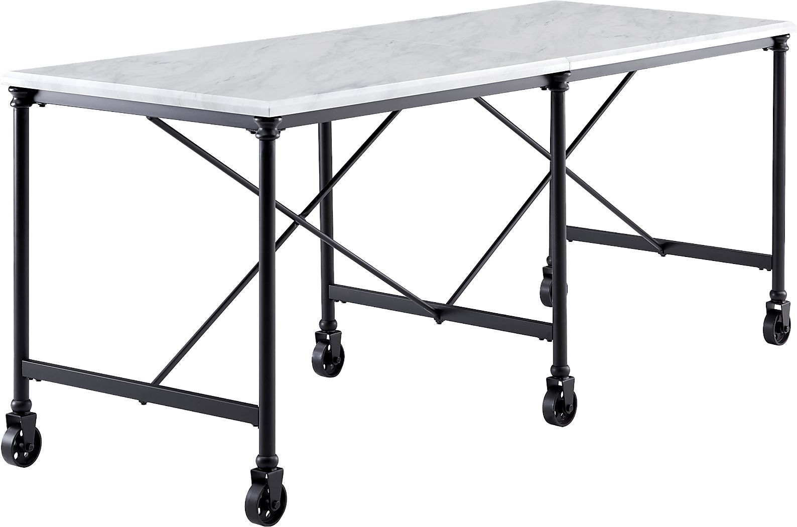 Zellmark White Kitchen Island