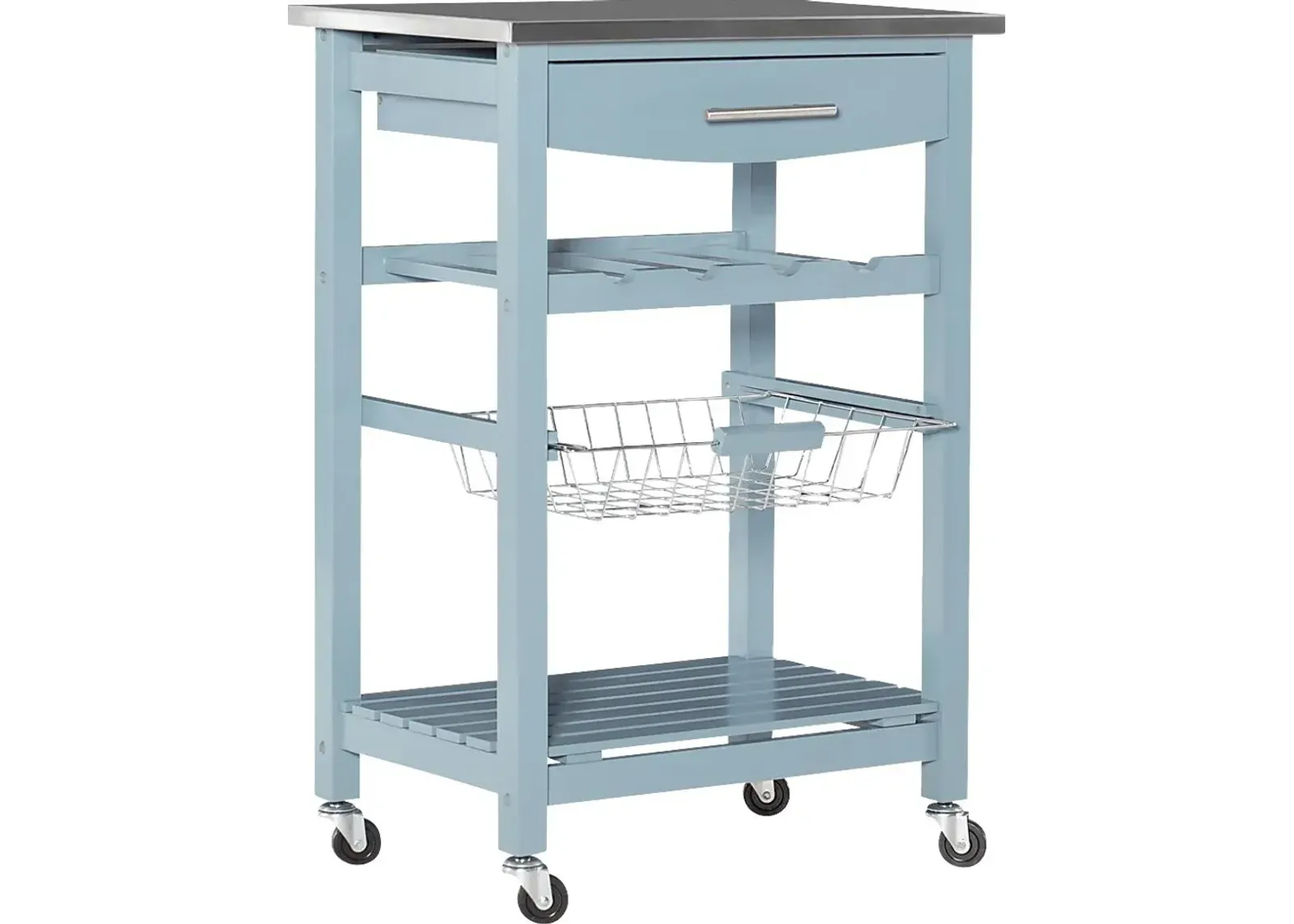 Kalany Blue Kitchen Cart