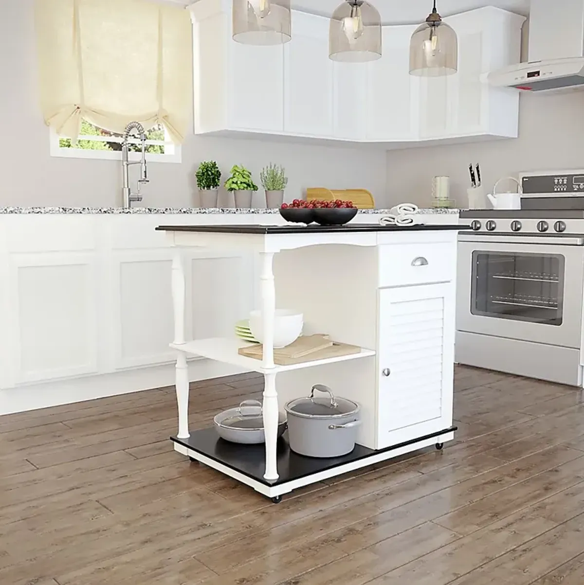 Kornmeyer White Kitchen Island