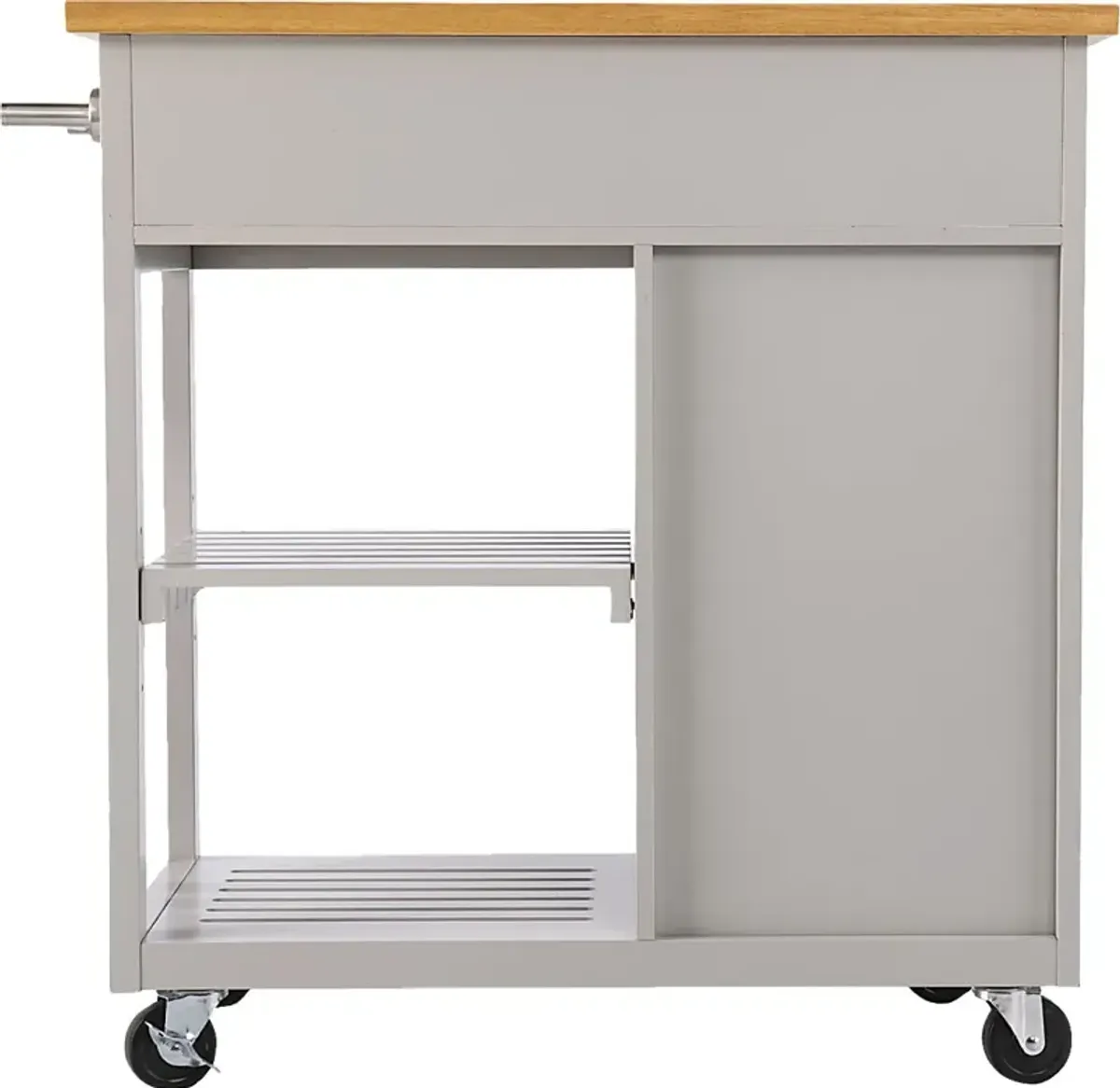 Wendsover Gray Kitchen Island