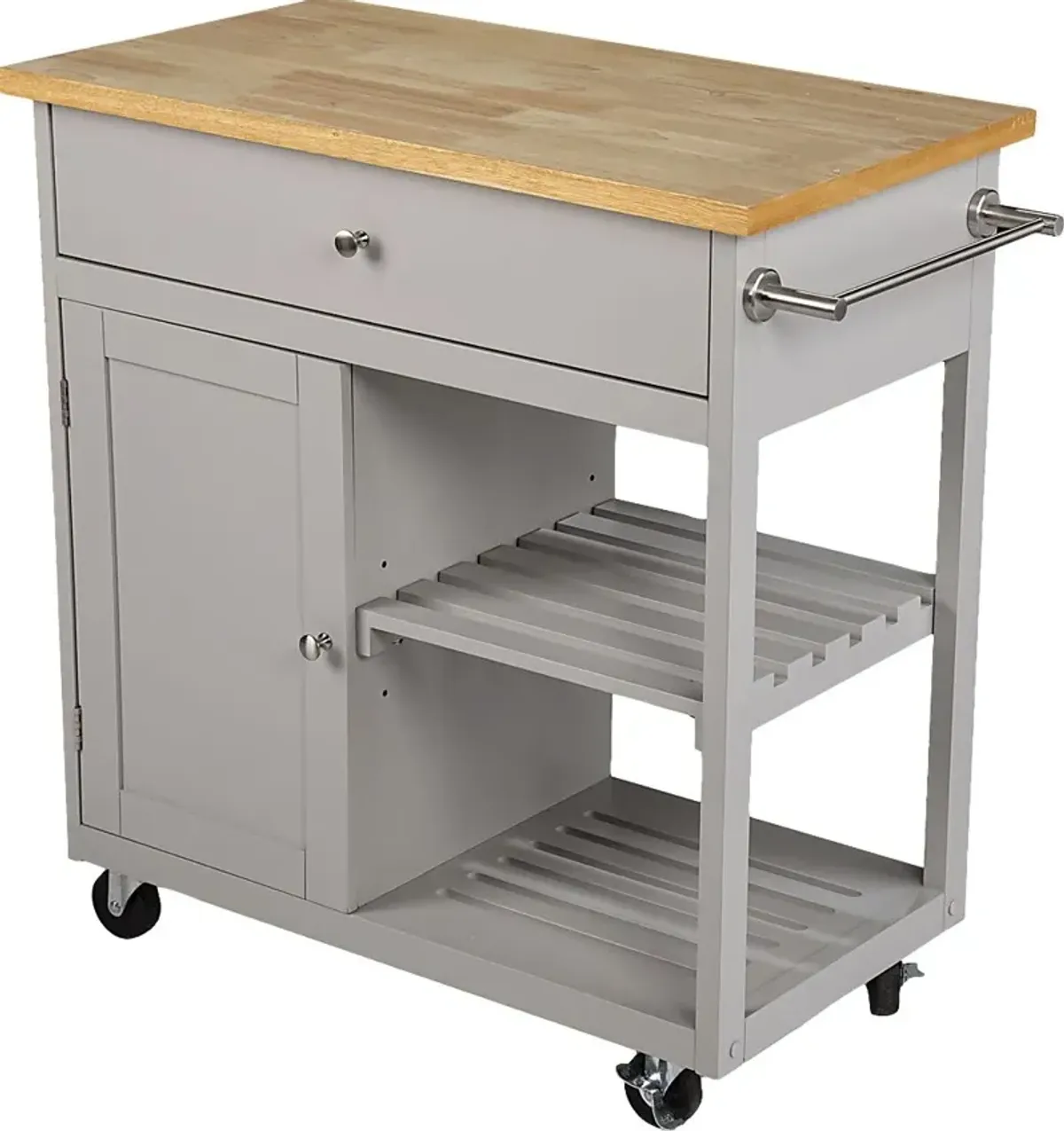 Wendsover Gray Kitchen Island