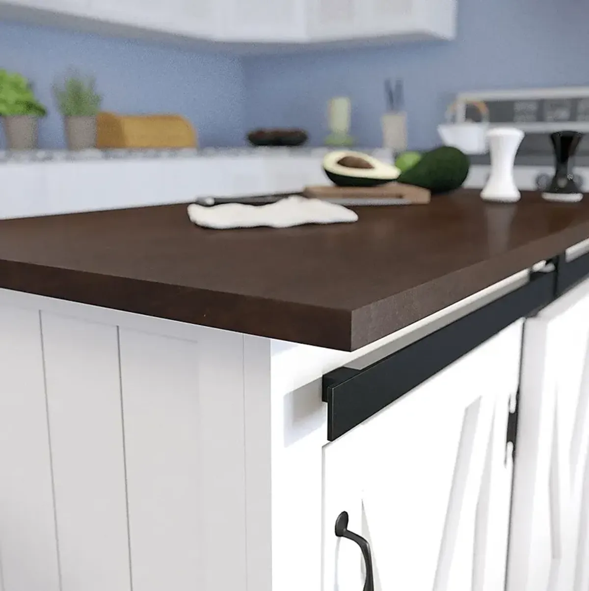 Cobworth White Kitchen Cart