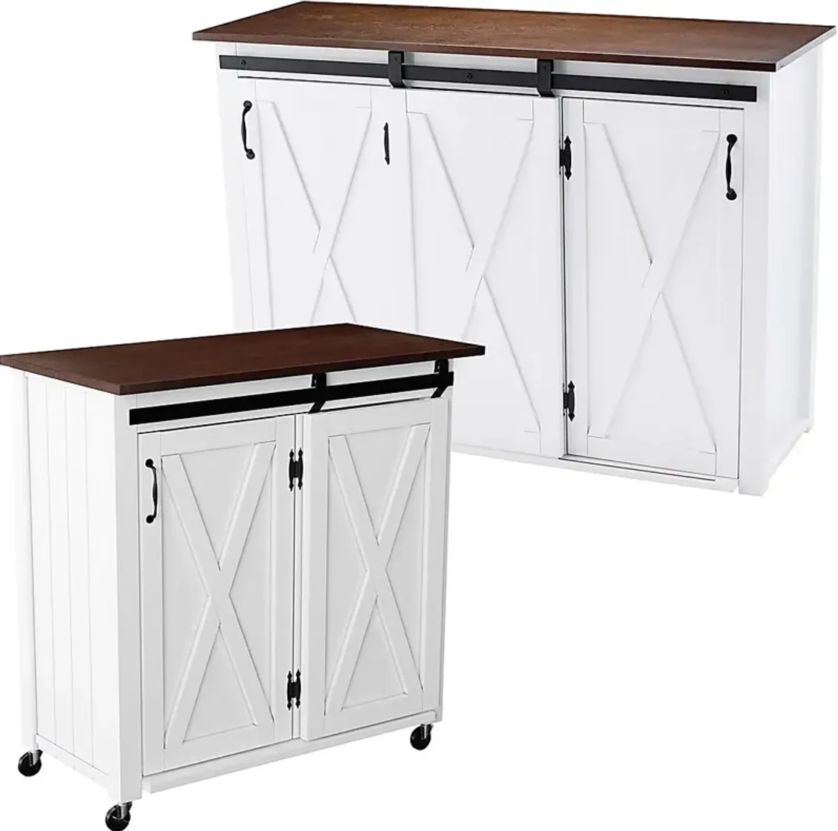 Vesthaven White Kitchen Island