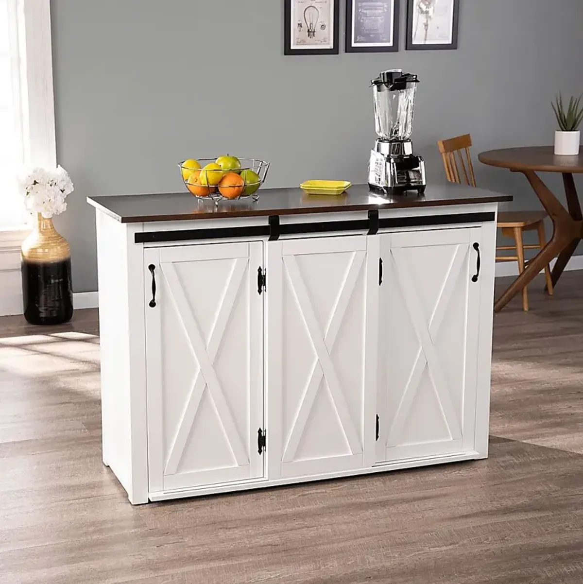 Vesthaven White Kitchen Island