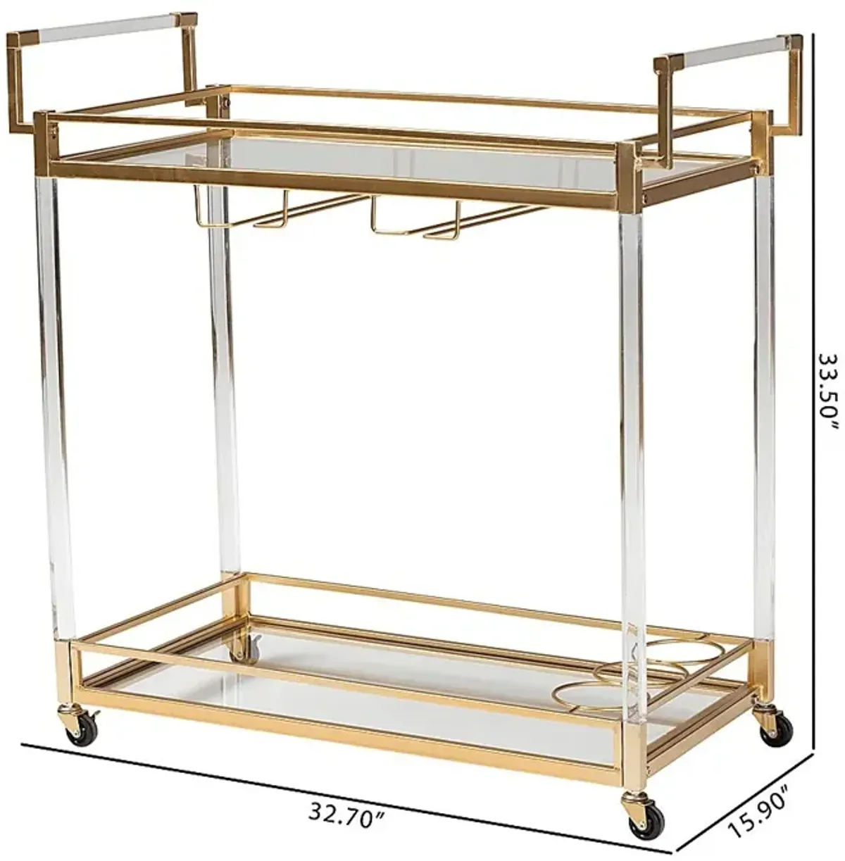 Nochaway Gold Bar Cart