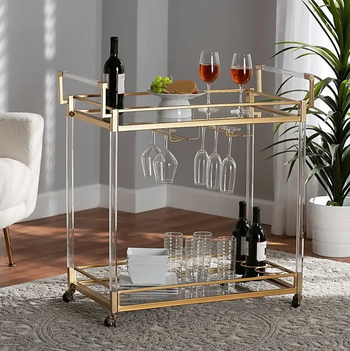 Nochaway Gold Bar Cart