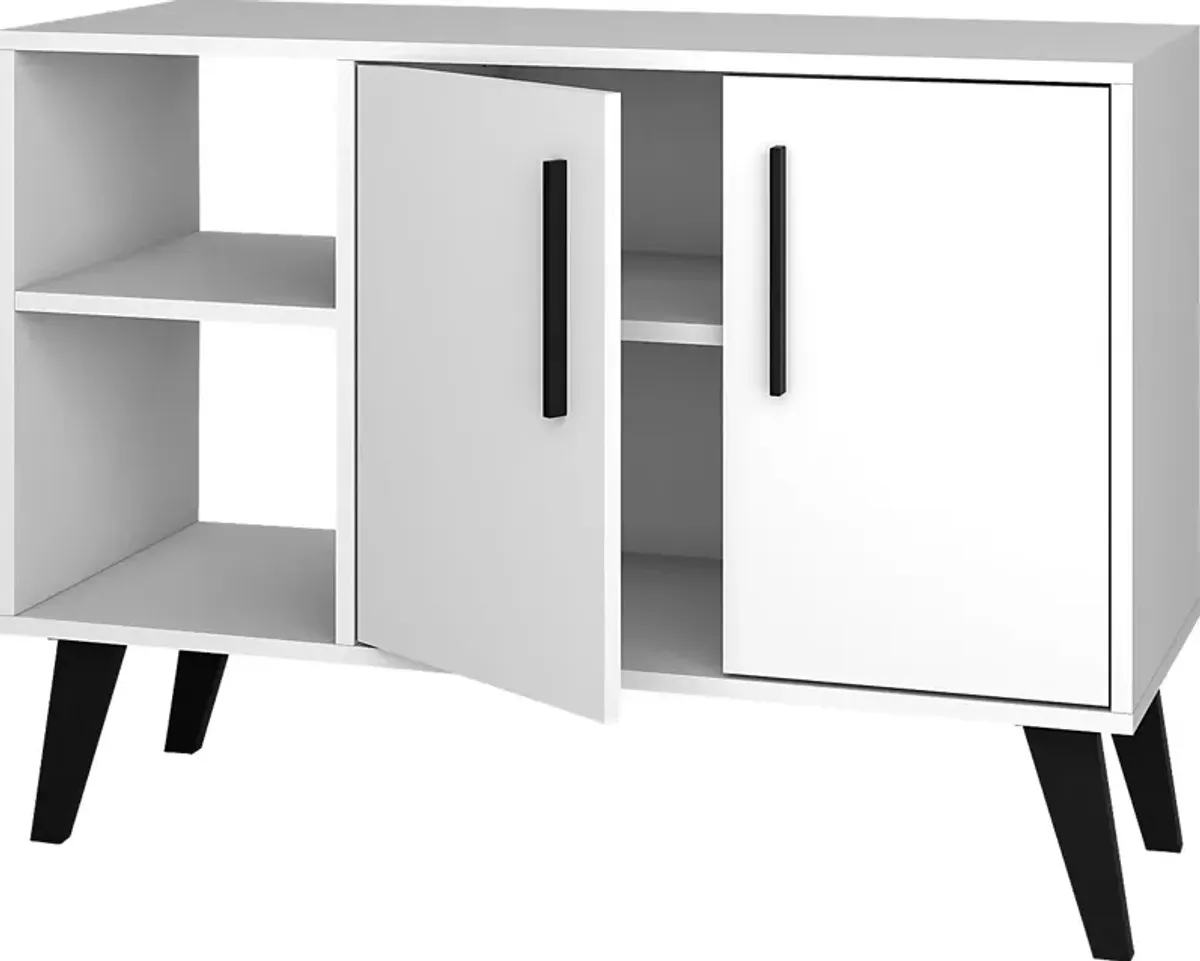 Exmore White Open Sideboard