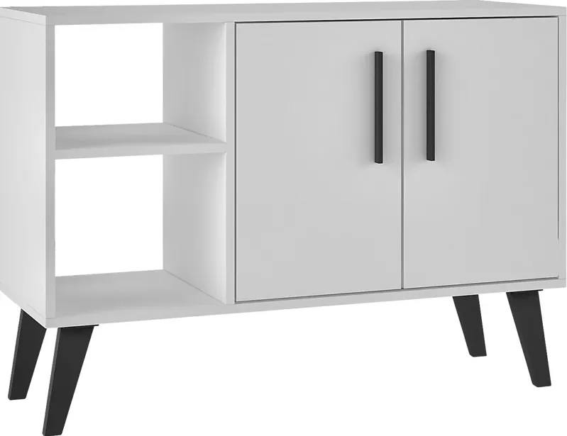 Exmore White Open Sideboard