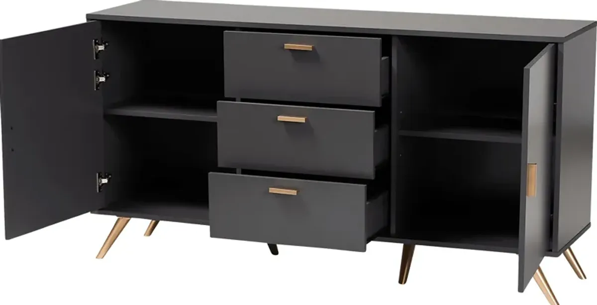 Aspinwall Dark Gray Sideboard