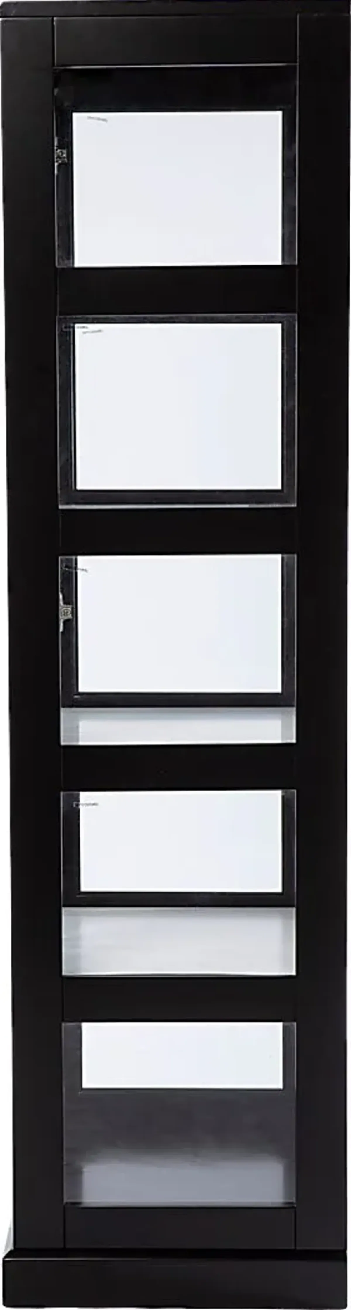 Kimmeridge Black Tall Curio Cabinet