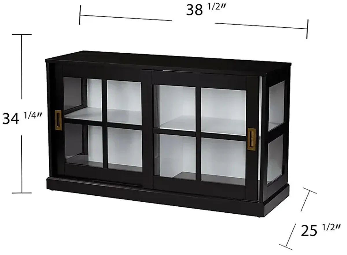 Kimmeridge Black Curio Cabinet