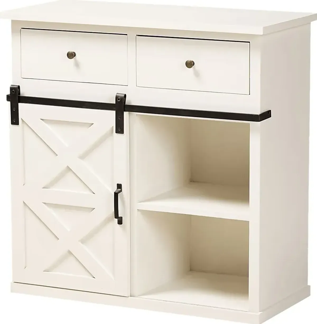 Clarmar White Sideboard