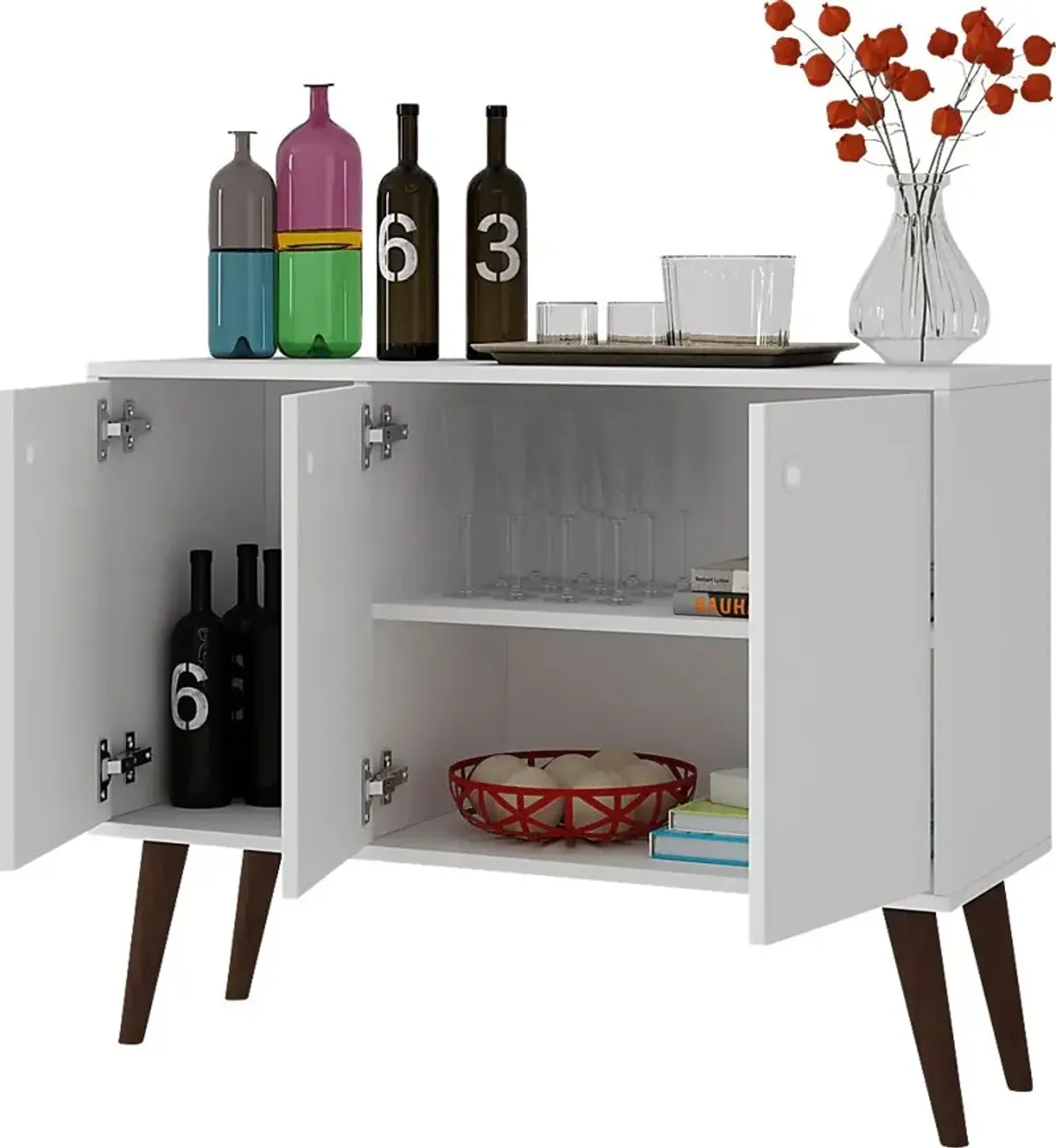 Bobrick White Sideboard