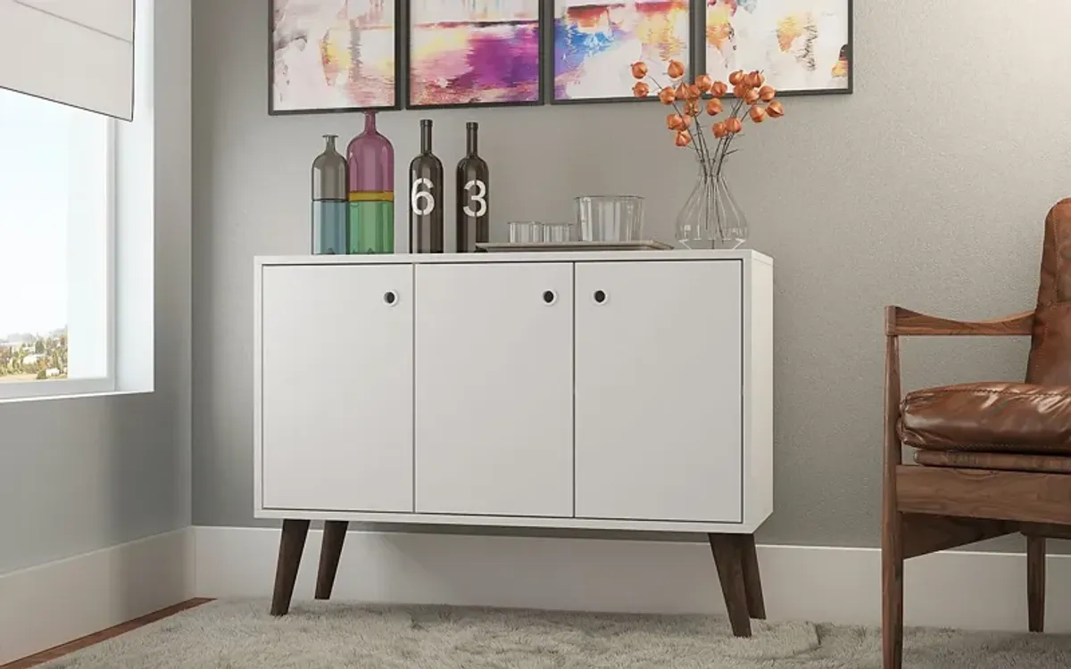 Bobrick White Sideboard