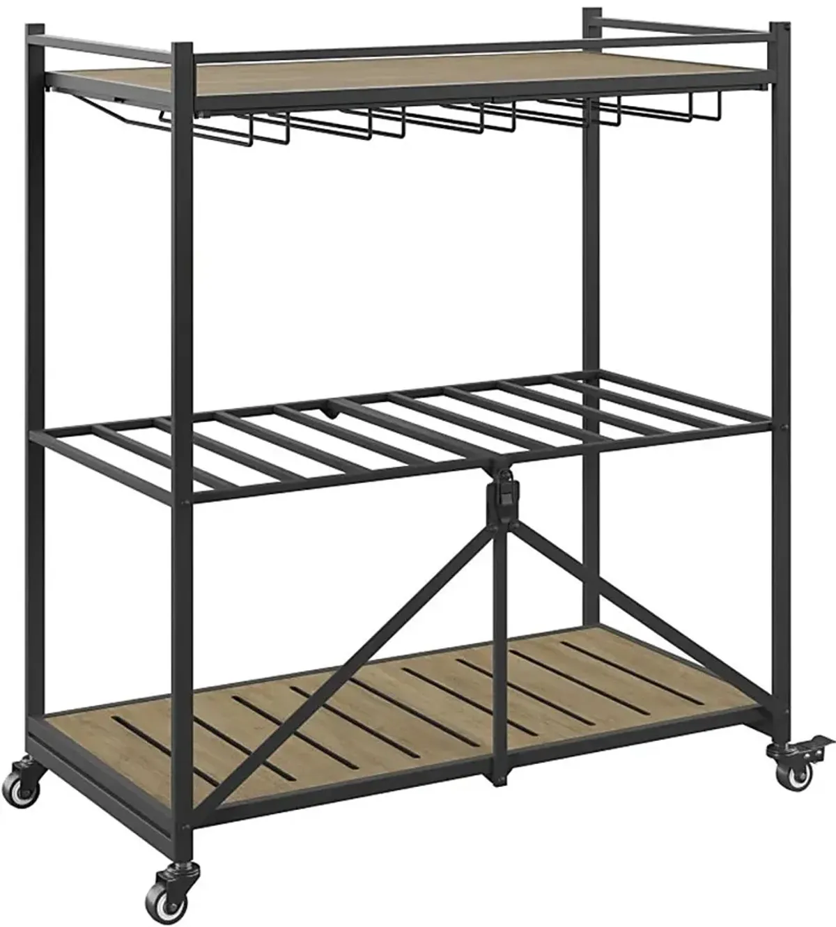 Bangerter Taupe Bar Cart