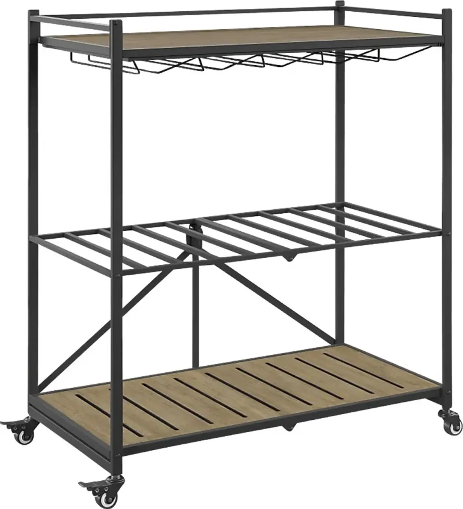 Bangerter Taupe Bar Cart