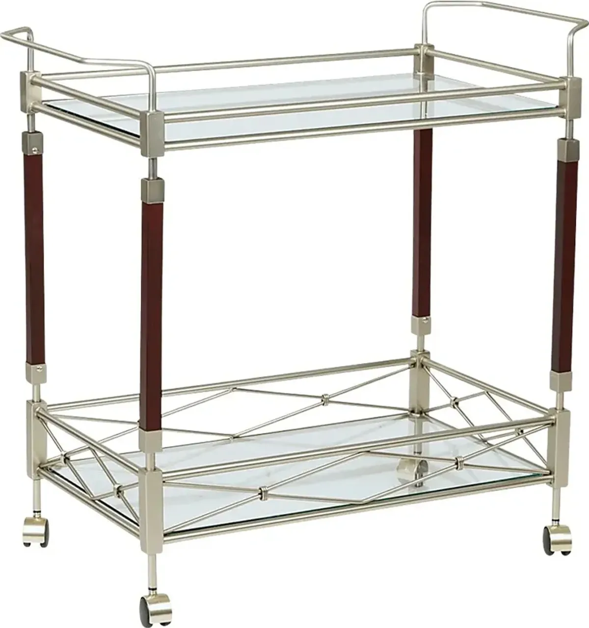 Brabec Silver Bar Cart