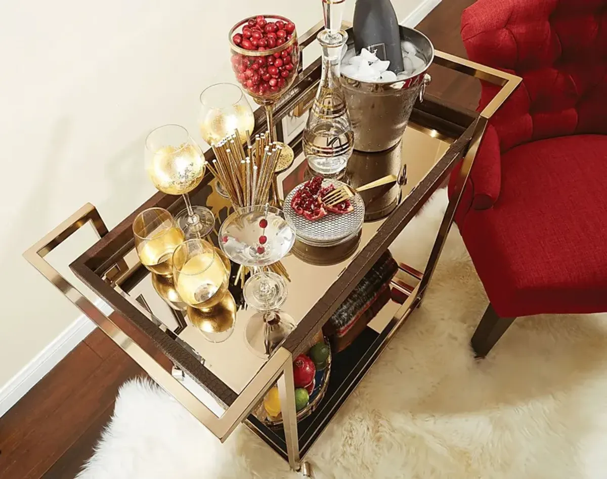 Baffeton White Bar Cart