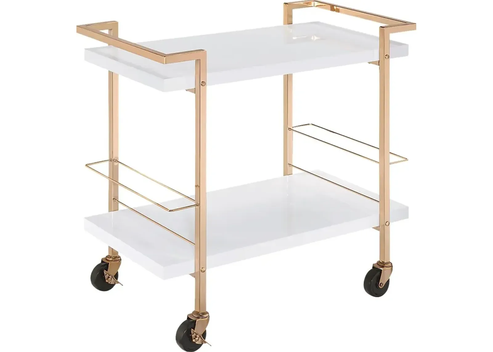 Baffeton White Bar Cart