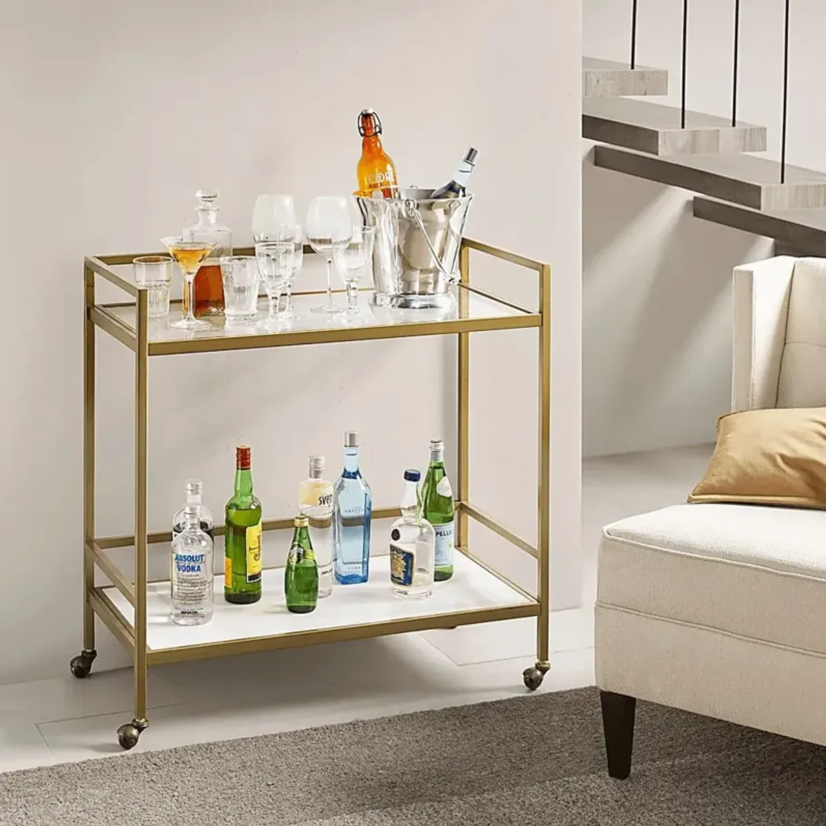 Stillings Gold Bar Cart