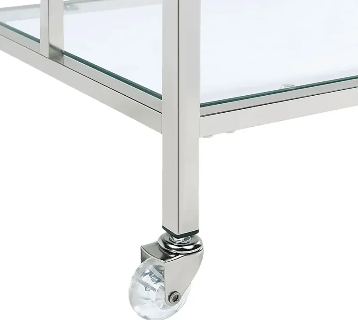 Flournoy Chrome Bar Cart