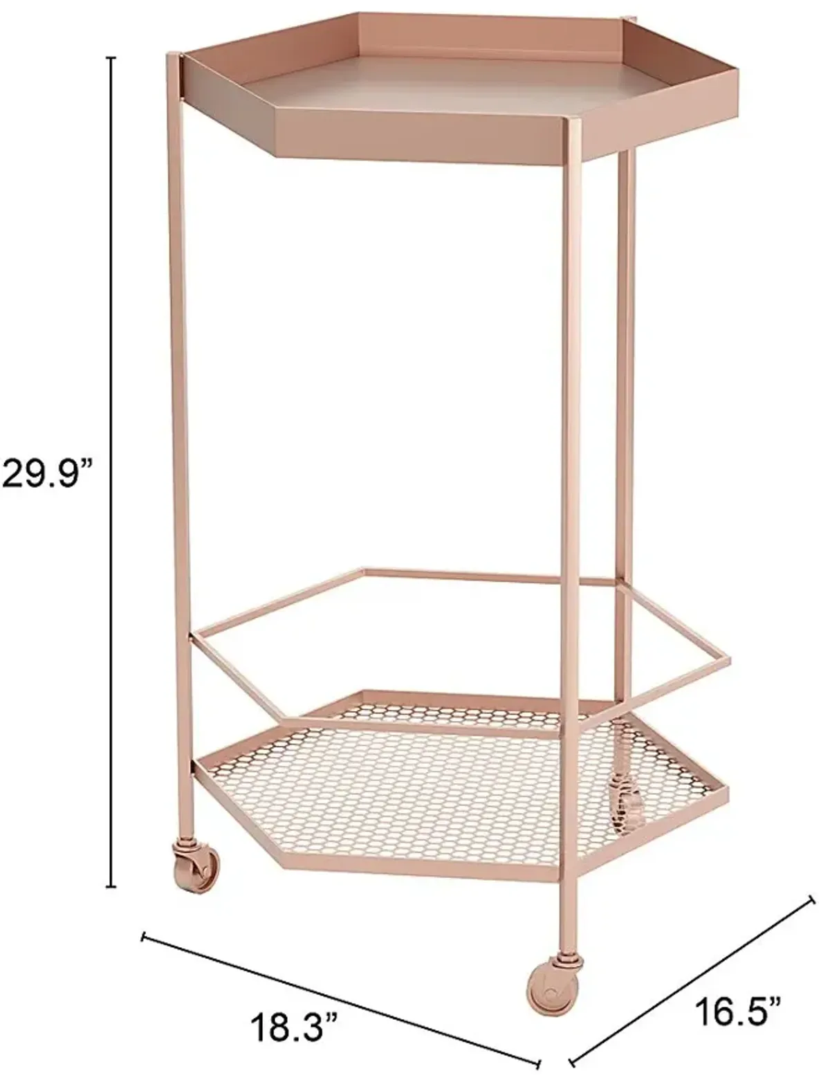 Luela Gold Bar Cart