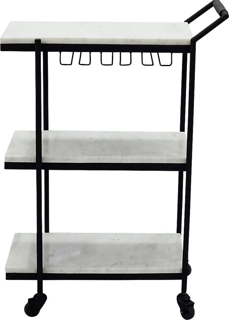 Geensbank White Bar Cart