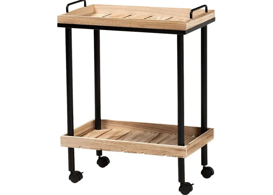 Elizons Brown Bar Cart