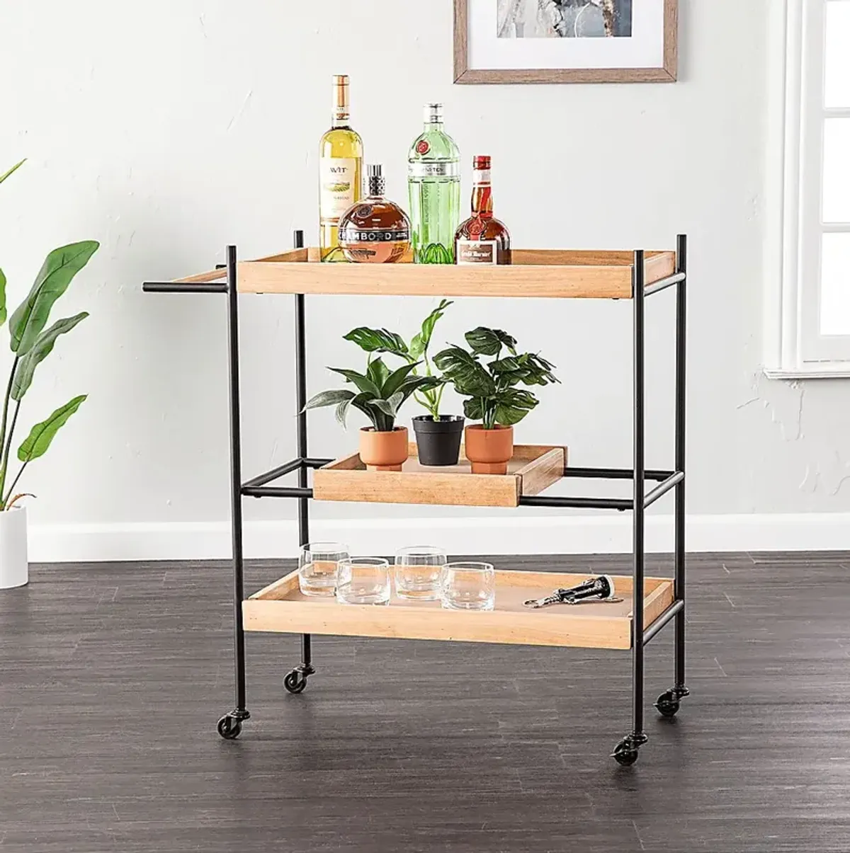 Monodra Natural Bar Cart