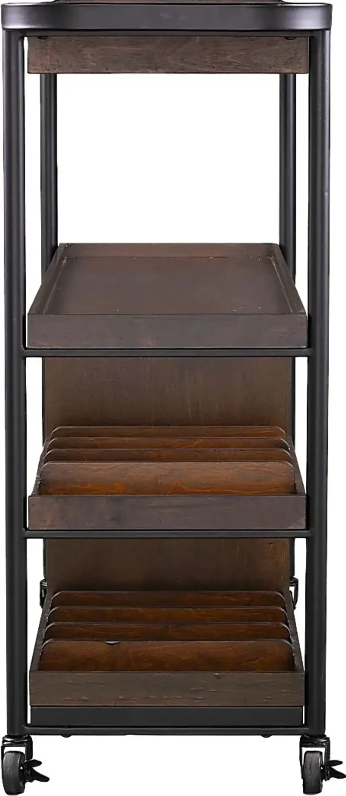 Lamasney Brown Bar Cart