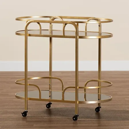 Alrose Gold Bar Cart