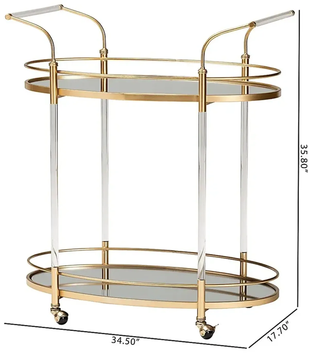 Anamax Gold Bar Cart