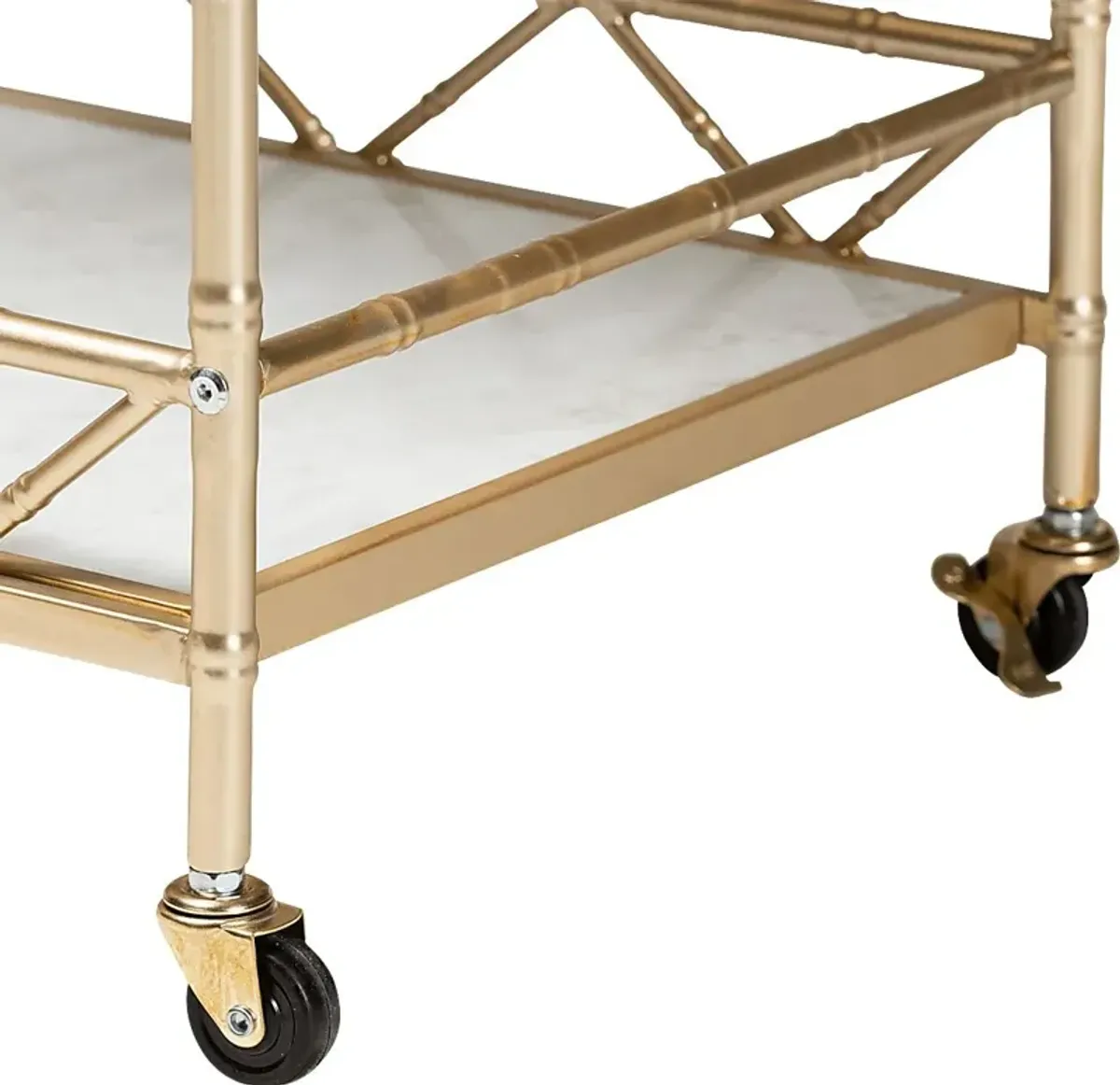 Ethelyn Gold Bar Cart