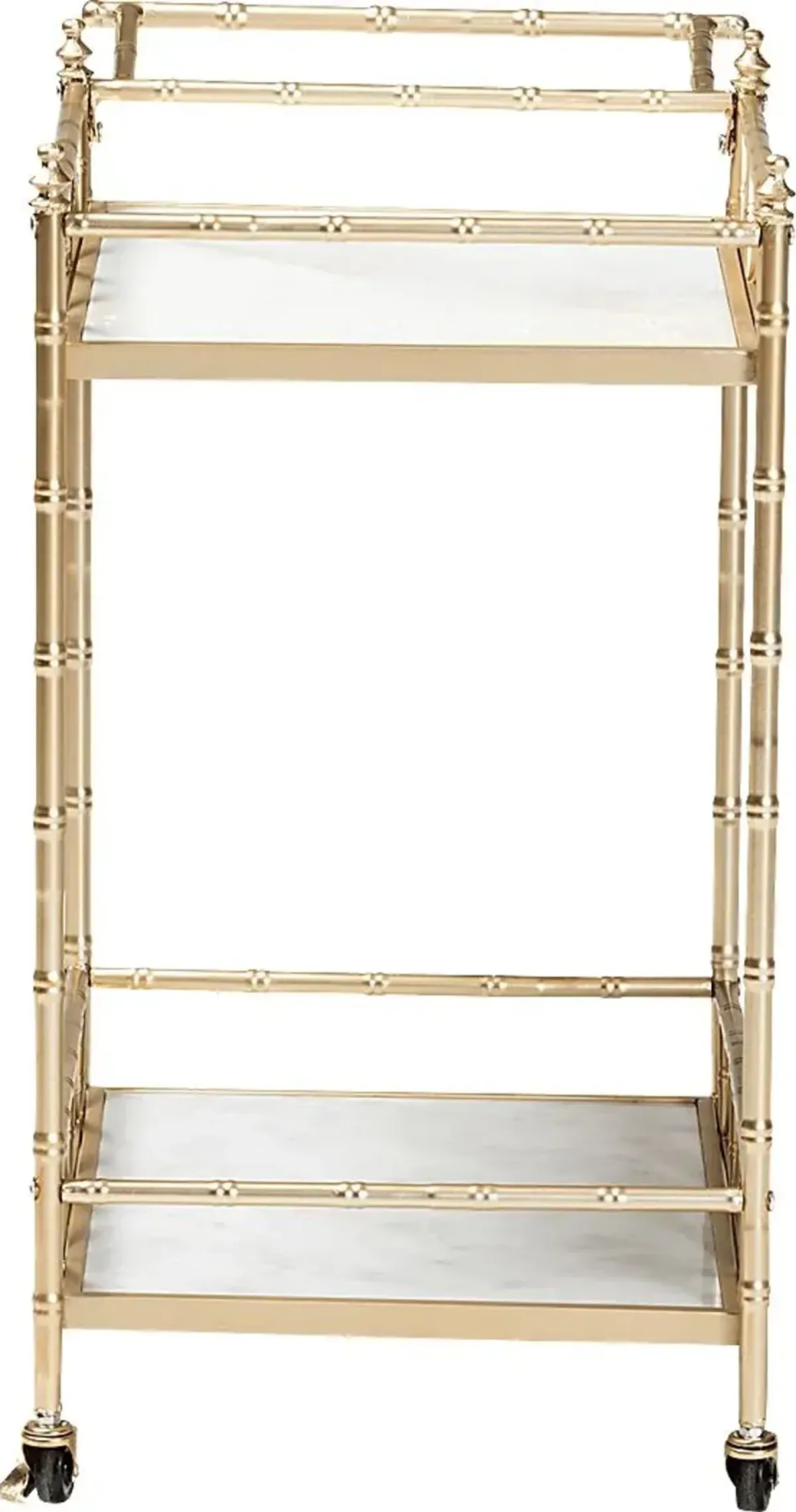 Ethelyn Gold Bar Cart