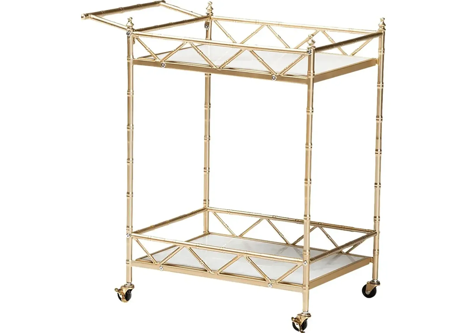 Ethelyn Gold Bar Cart