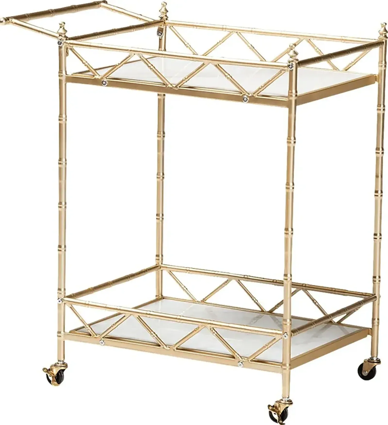 Ethelyn Gold Bar Cart