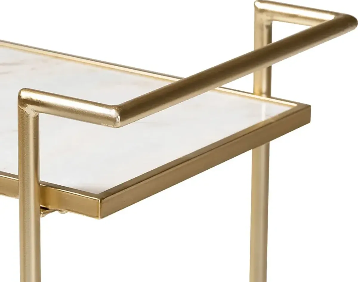 Foeller Gold Bar Cart