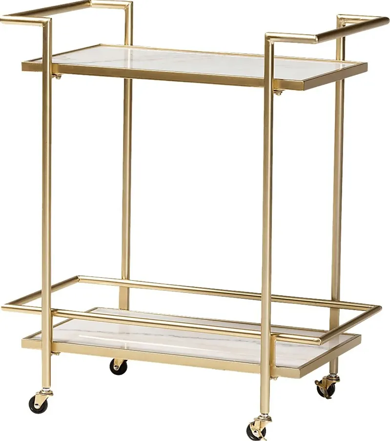 Foeller Gold Bar Cart