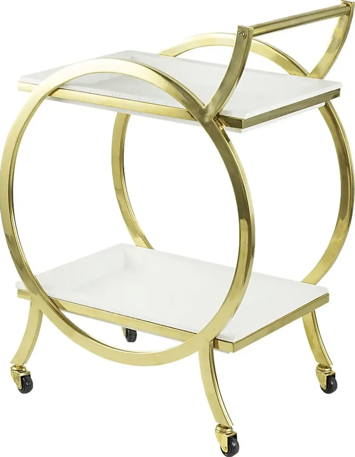 Maebelle White Bar Cart