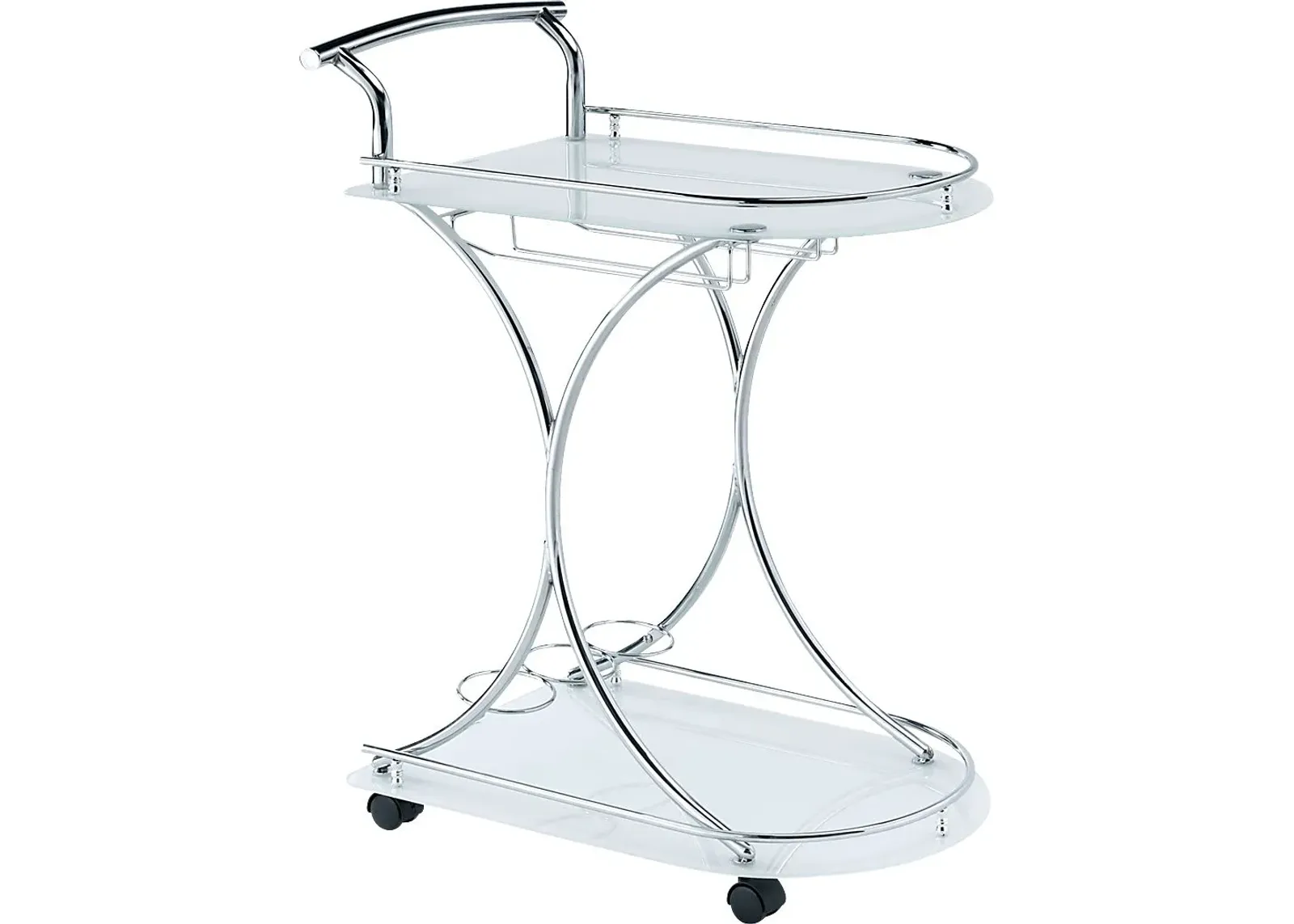 Akahi White Bar Cart